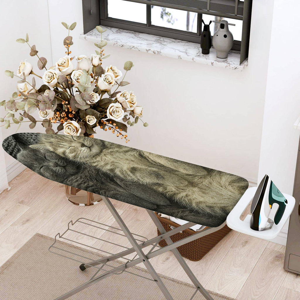 1-Piece Cat Sleeping Cozy Relax  Ironing Board Cover, Universal Size, Without Board