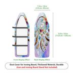 1-Piece Dreamcatcher Floral Feather  Ironing Board Cover, Universal Size, Without Board