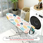1-Piece Star Heart Pattern Abstract Shapes  Ironing Board Cover, Universal Size, Without Board