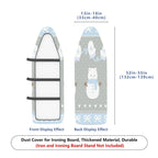 1-Piece Snowflake Mittens Cat  Ironing Board Cover, Universal Size, Without Board