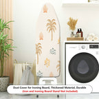 1-Piece Tropical Palm Floral Beach  Ironing Board Cover, Universal Size, Without Board