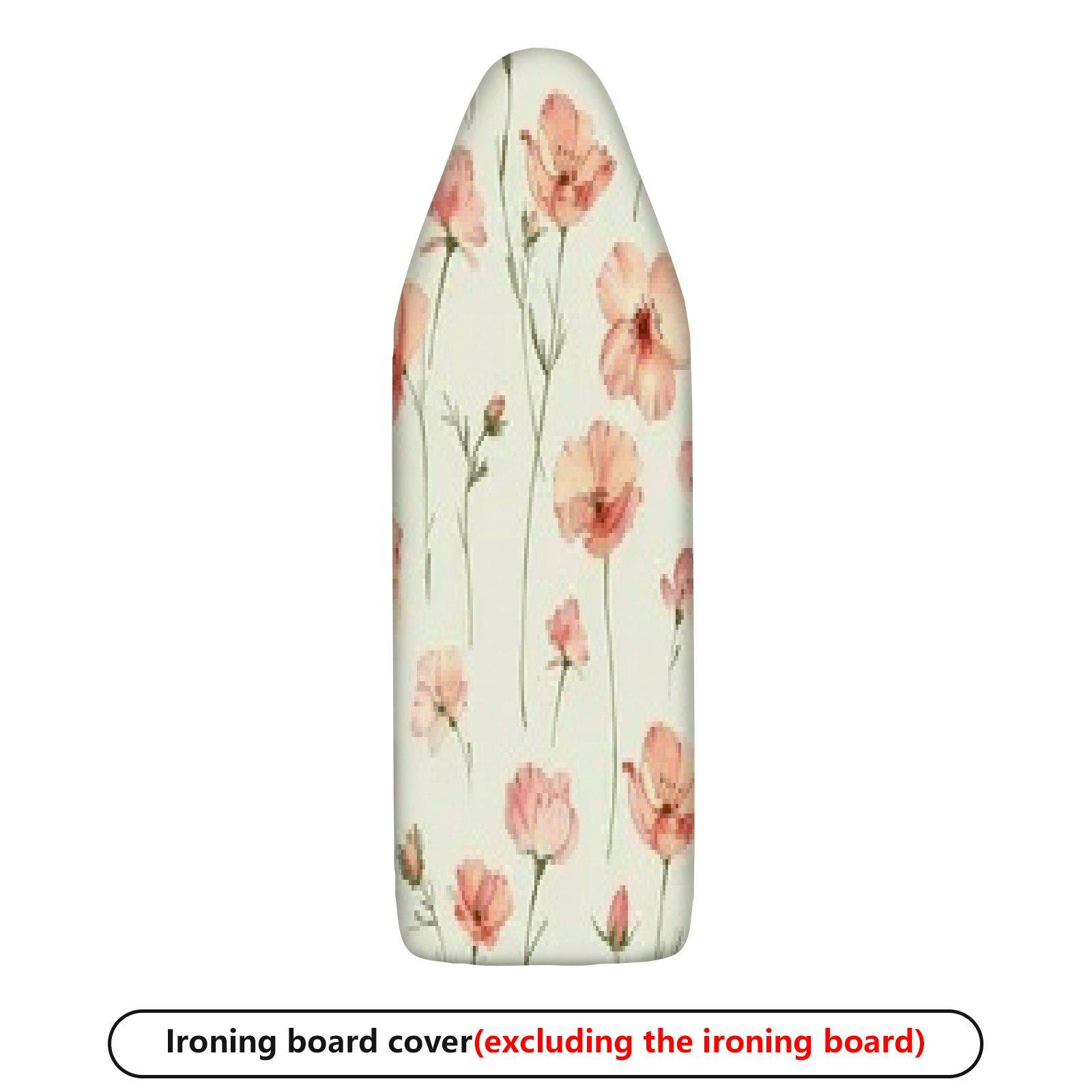 1-Piece Floral Pink Delicate  Ironing Board Cover, Universal Size, Without Board