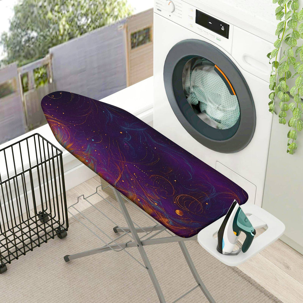 1-Piece Cosmic Starry Night Abstract  Ironing Board Cover, Universal Size, Without Board