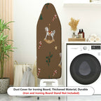 1-Piece Christmas Rocking Horse Holly  Ironing Board Cover, Universal Size, Without Board