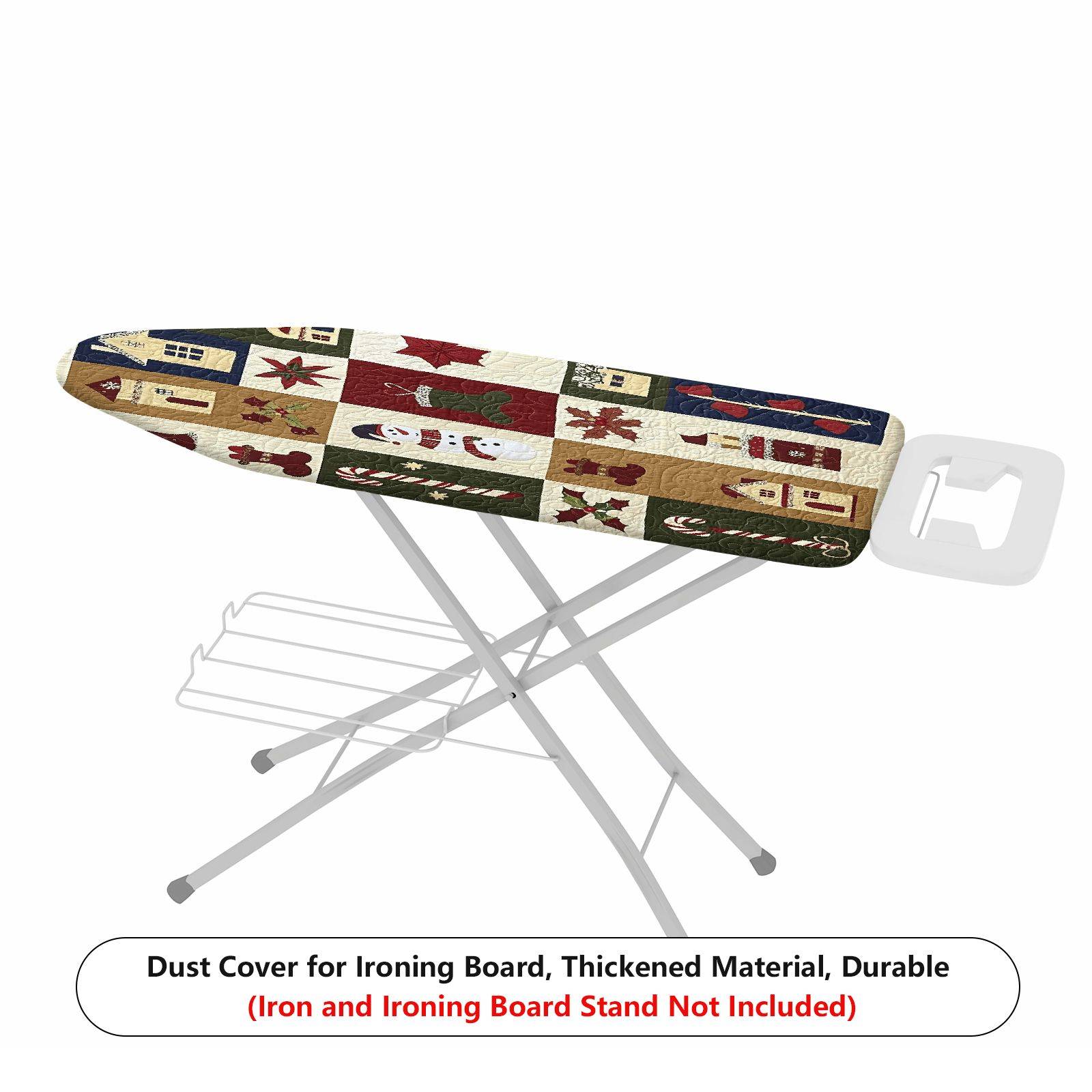 1-Piece Christmas Snowman Candy  Ironing Board Cover, Universal Size, Without Board