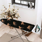 1-Piece Leopard Print Black Pattern Animal  Ironing Board Cover, Universal Size, Without Board