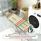 1-Piece Christmas Festive Geometric Tree  Ironing Board Cover, Universal Size, Without Board