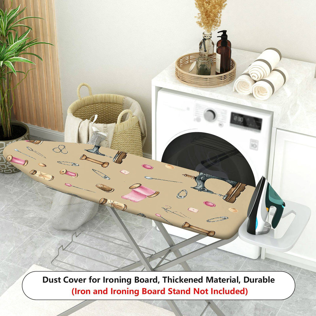 1-Piece Sewing Pattern Retro Style Beige  Ironing Board Cover, Universal Size, Without Board