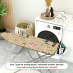 1-Piece Sewing Pattern Retro Style Beige  Ironing Board Cover, Universal Size, Without Board