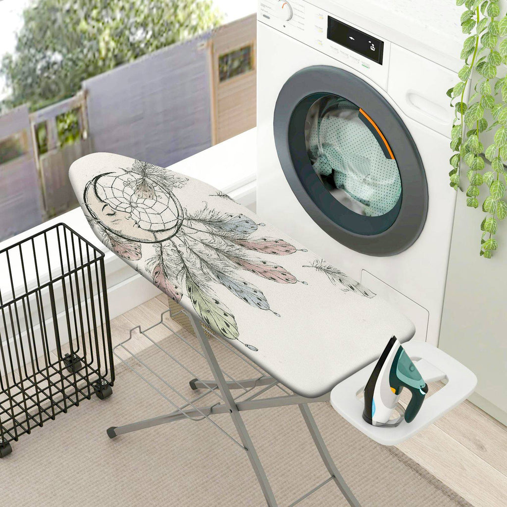 1-Piece Dreamcatcher Feather Bohemian  Ironing Board Cover, Universal Size, Without Board