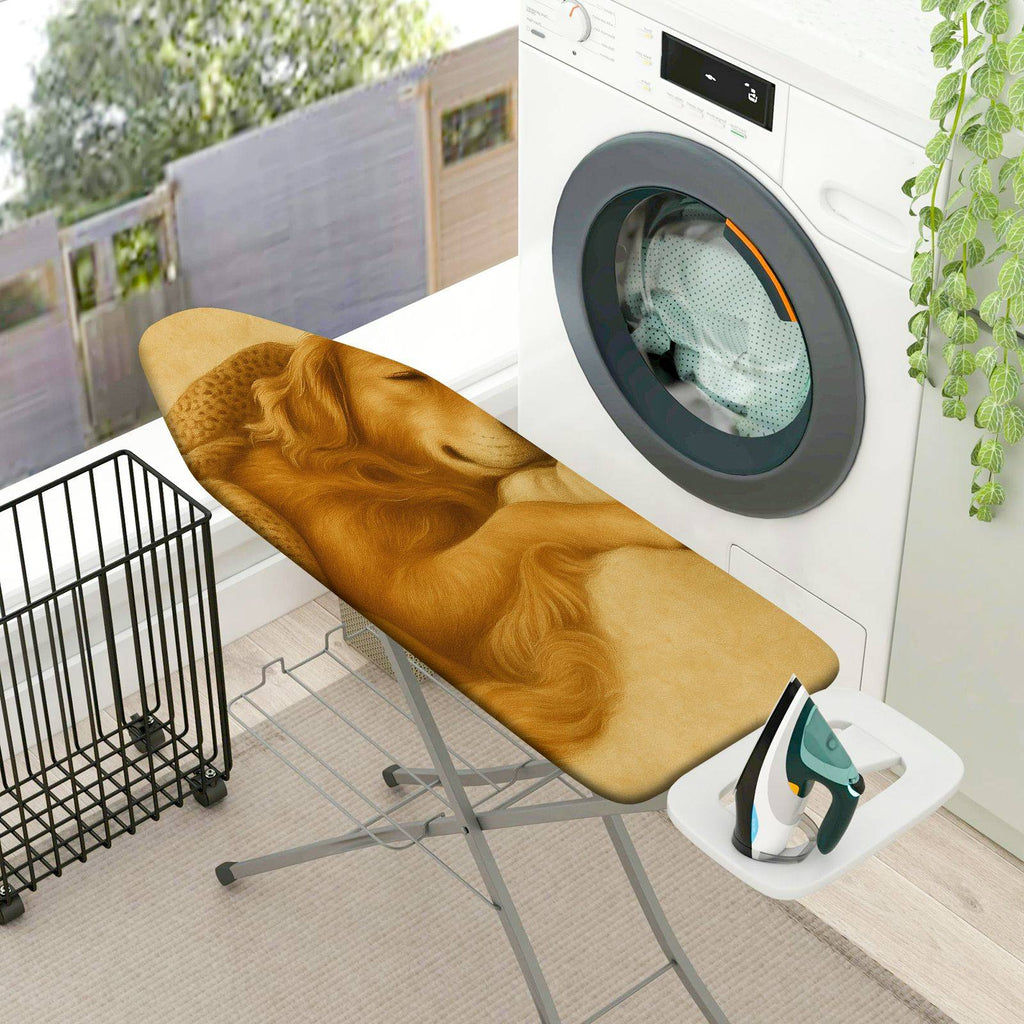 1-Piece Golden Retriever Dog Cozy Sleeping  Ironing Board Cover, Universal Size, Without Board