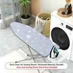 1-Piece Floral Clouds Stars  Ironing Board Cover, Universal Size, Without Board