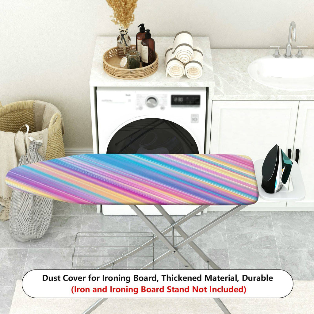 1-Piece Colorful Striped Vibrant  Ironing Board Cover, Universal Size, Without Board
