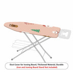 1-Piece Christmas Santa Snowman Candy Cane  Ironing Board Cover, Universal Size, Without Board