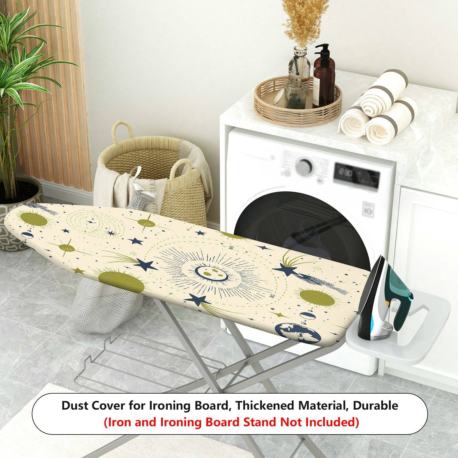1-Piece Starry Space Celestial  Ironing Board Cover, Universal Size, Without Board
