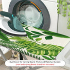 1-Piece Green Leaf Floral Tropical  Ironing Board Cover, Universal Size, Without Board
