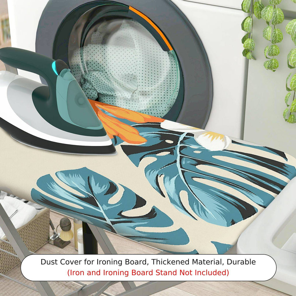 1-Piece Floral Tropical Leaf  Ironing Board Cover, Universal Size, Without Board