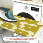 1-Piece Floral Green White Retro  Ironing Board Cover, Universal Size, Without Board