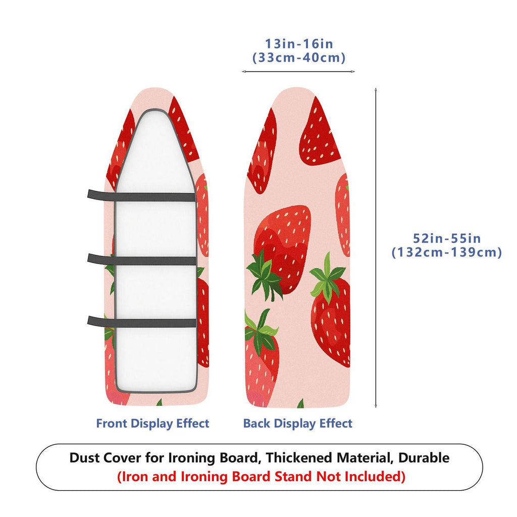1-Piece Strawberry Red Pink  Ironing Board Cover, Universal Size, Without Board