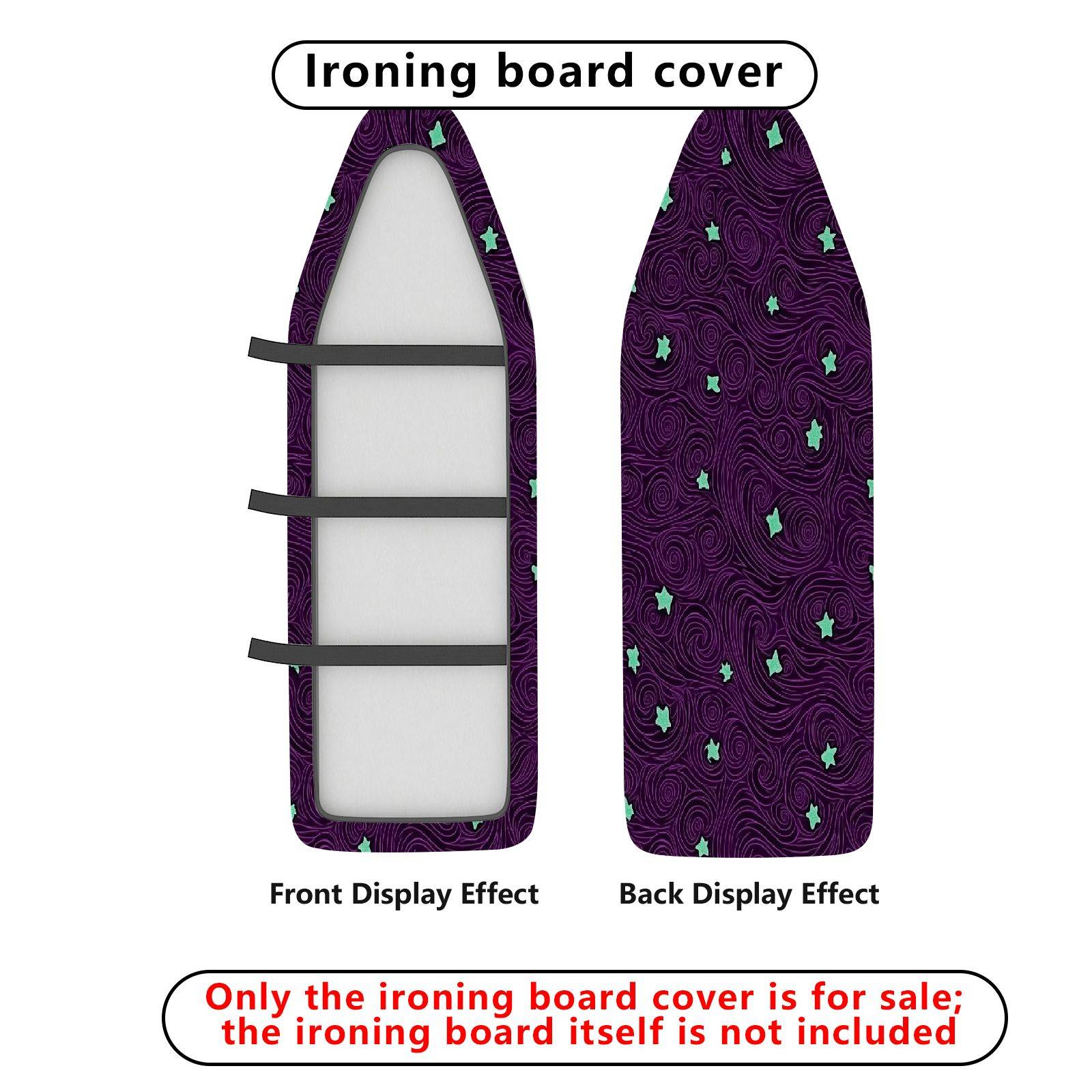 1-Piece Star Swirl Night  Ironing Board Cover, Universal Size, Without Board
