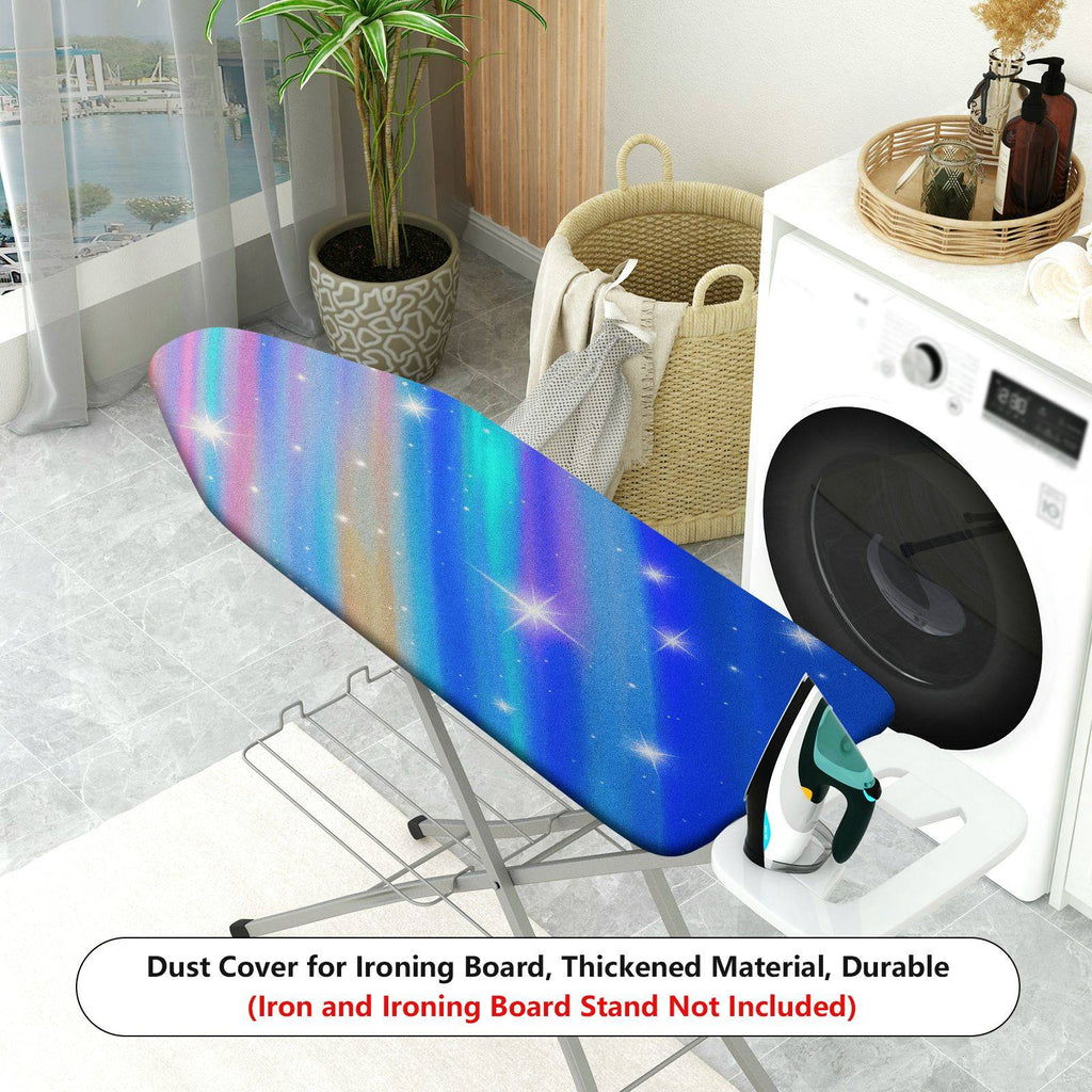 1-Piece Sparkling Rainbow Starry  Ironing Board Cover, Universal Size, Without Board