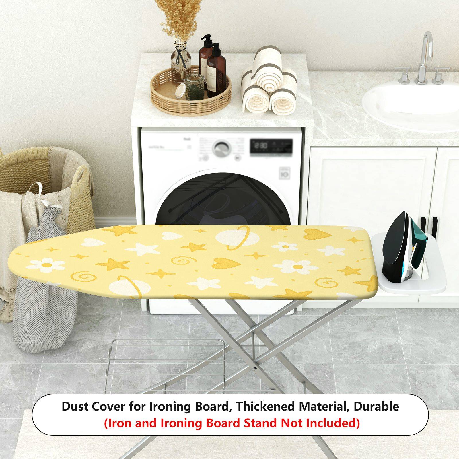1-Piece Star Heart Planet  Ironing Board Cover, Universal Size, Without Board