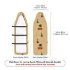 1-Piece Christmas Tree Candy Cane Car  Ironing Board Cover, Universal Size, Without Board