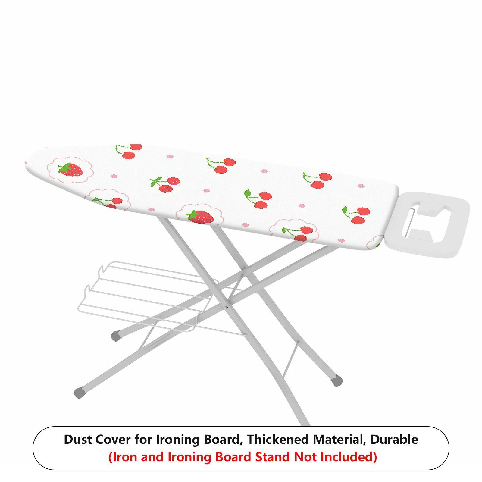 1-Piece Strawberry Cherry Polka Dot  Ironing Board Cover, Universal Size, Without Board