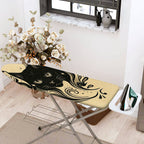 1-Piece Black Cat Abstract Artistic  Ironing Board Cover, Universal Size, Without Board