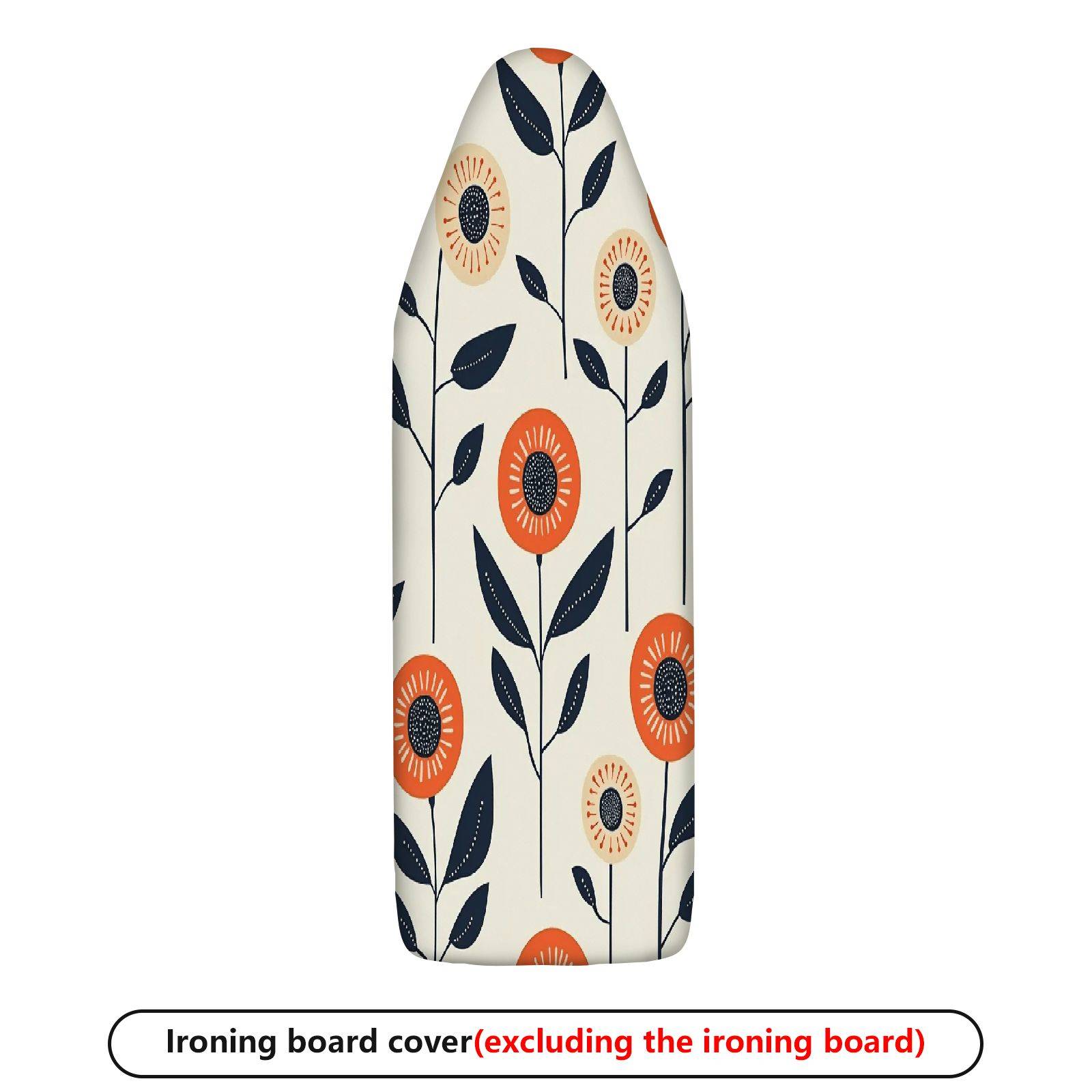 1-Piece Floral Sunflower Retro  Ironing Board Cover, Universal Size, Without Board