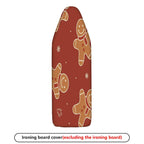 1-Piece Gingerbread Christmas Holiday  Ironing Board Cover, Universal Size, Without Board