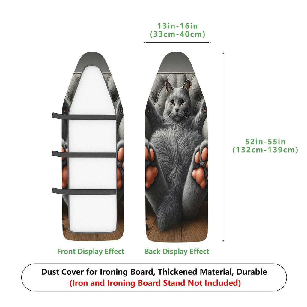 1-Piece Cat Paw Print Fur  Ironing Board Cover, Universal Size, Without Board