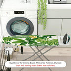 1-Piece Green Leaf Floral Tropical  Ironing Board Cover, Universal Size, Without Board