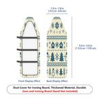 1-Piece Christmas Snowman Tree  Ironing Board Cover, Universal Size, Without Board
