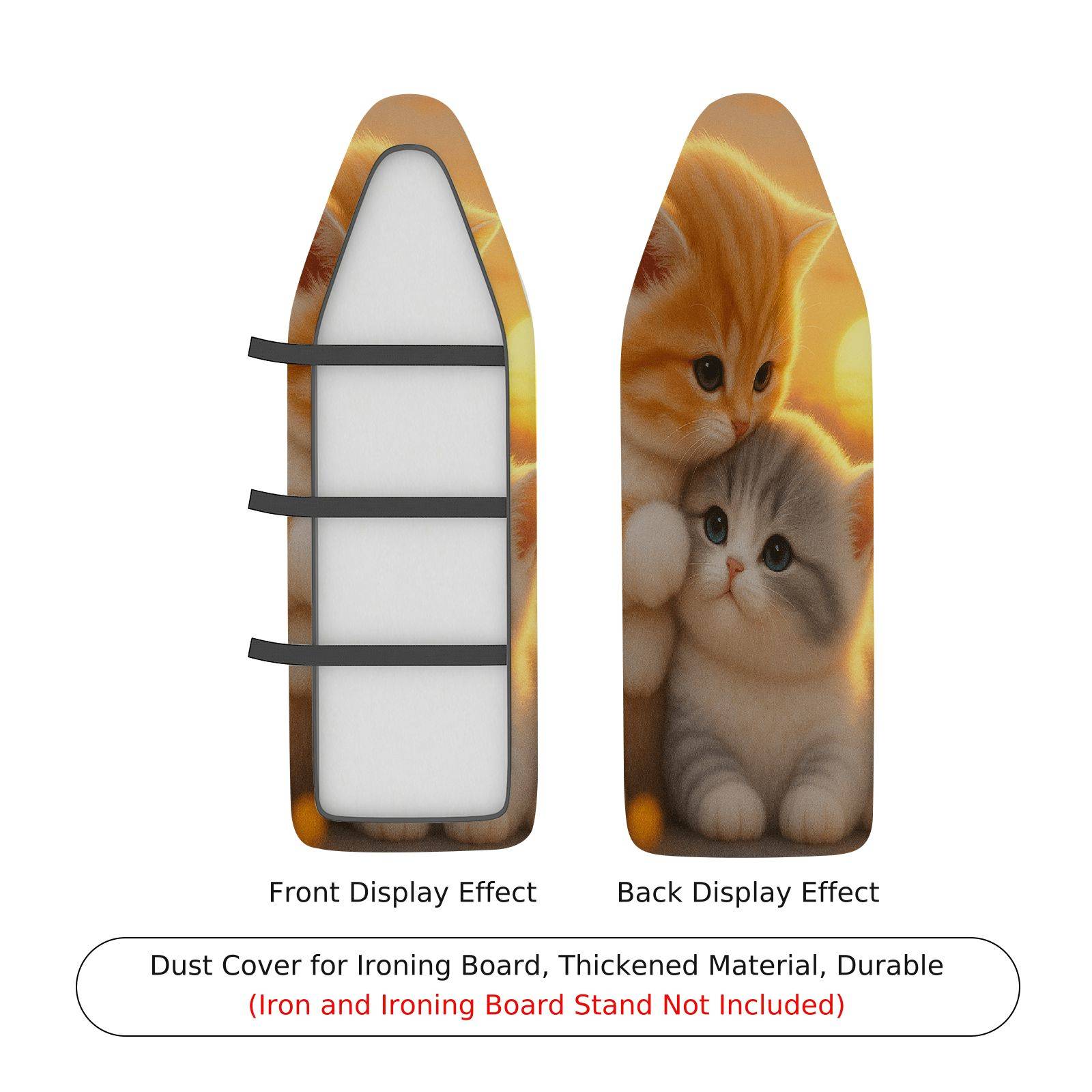 1-Piece Cute Cat Cozy Warm  Ironing Board Cover, Universal Size, Without Board