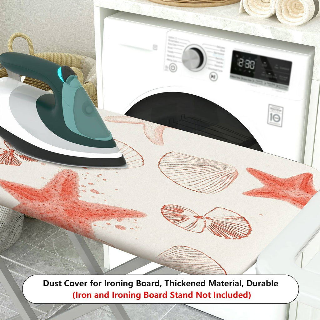 1-Piece Starfish Shell Ocean  Ironing Board Cover, Universal Size, Without Board