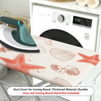 1-Piece Starfish Shell Ocean  Ironing Board Cover, Universal Size, Without Board