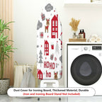 1-Piece Christmas Santa Reindeer  Ironing Board Cover, Universal Size, Without Board
