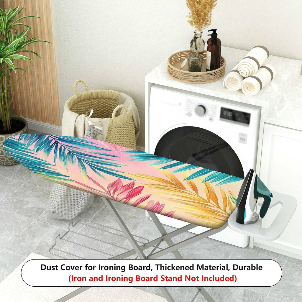 1-Piece Tropical Leaves Colorful Gradient  Ironing Board Cover, Universal Size, Without Board