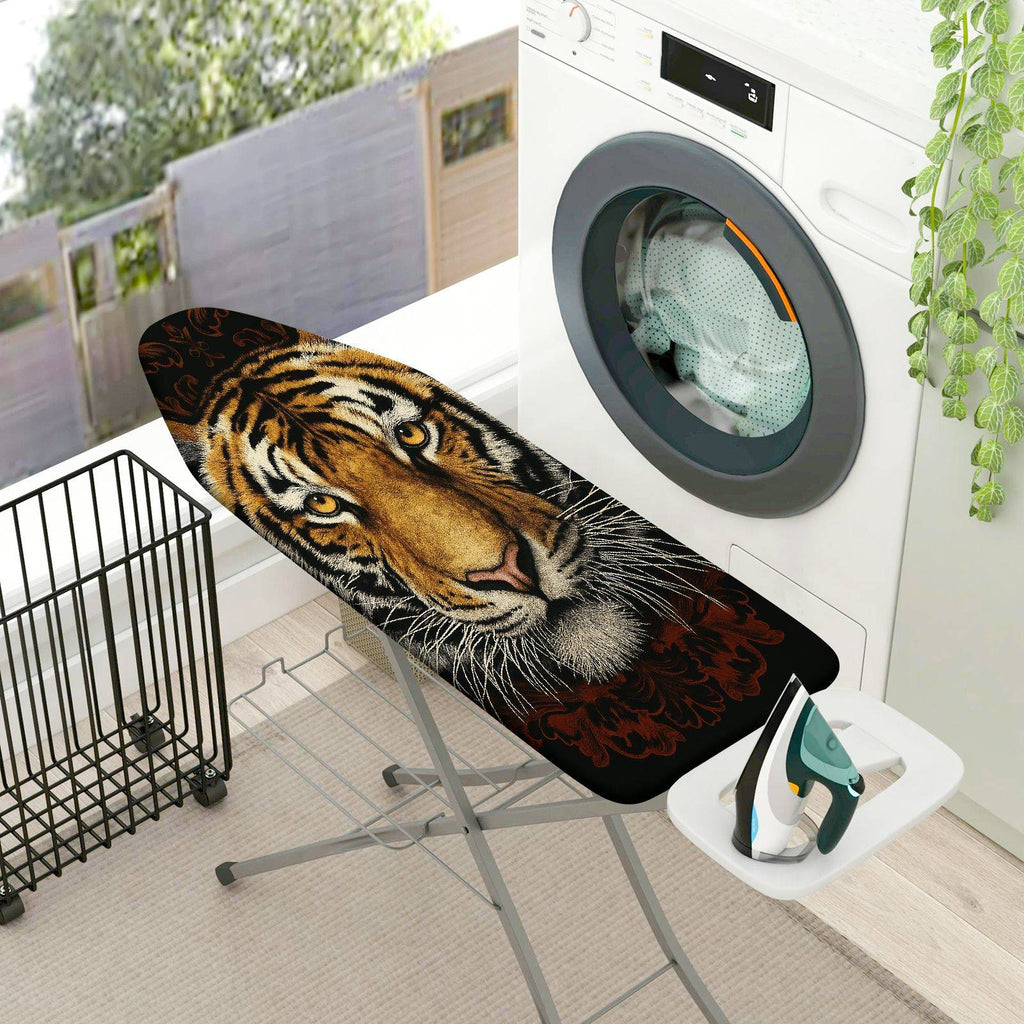1-Piece Tiger Animal Wildlife  Ironing Board Cover, Universal Size, Without Board