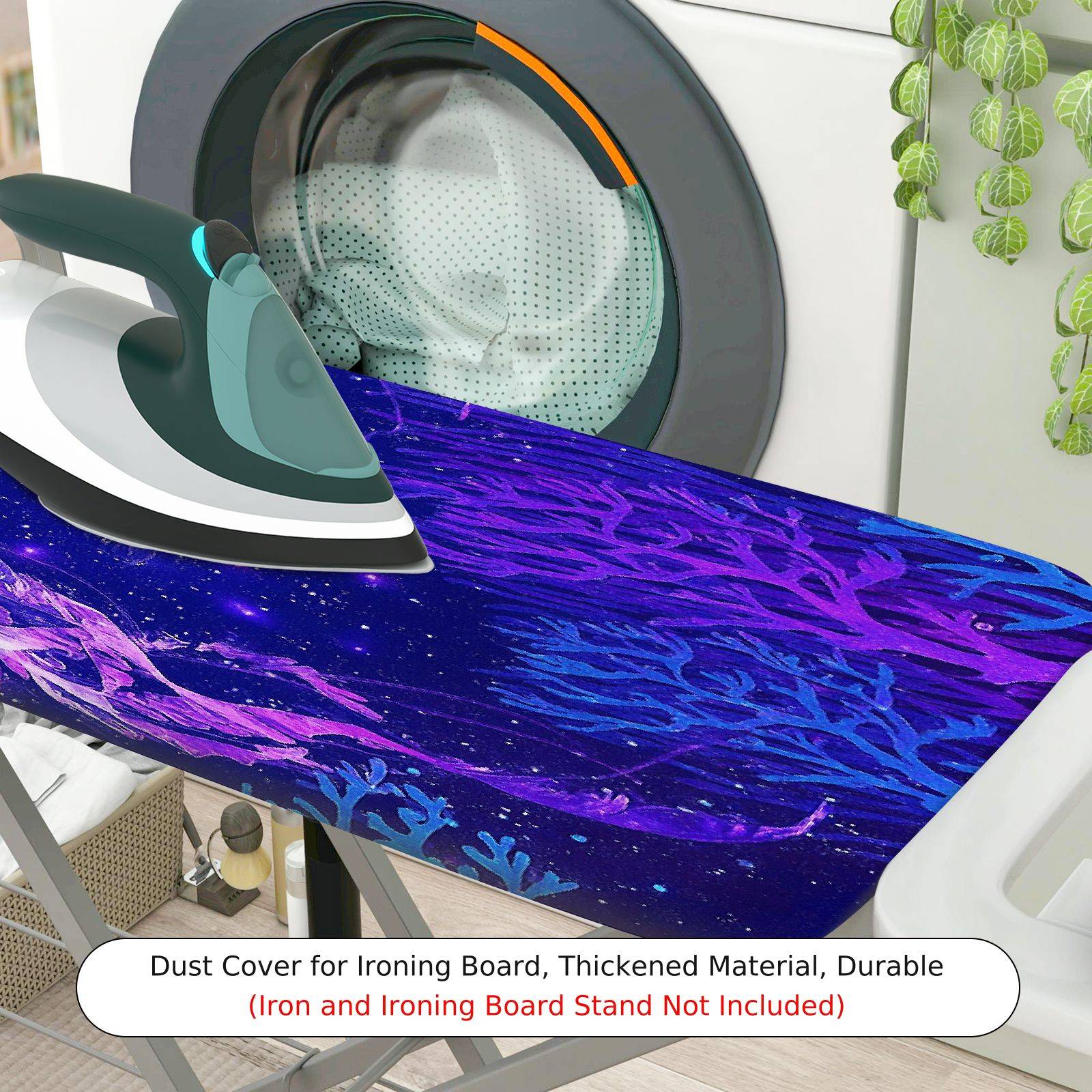 1-Piece Jellyfish Ocean Starry  Ironing Board Cover, Universal Size, Without Board