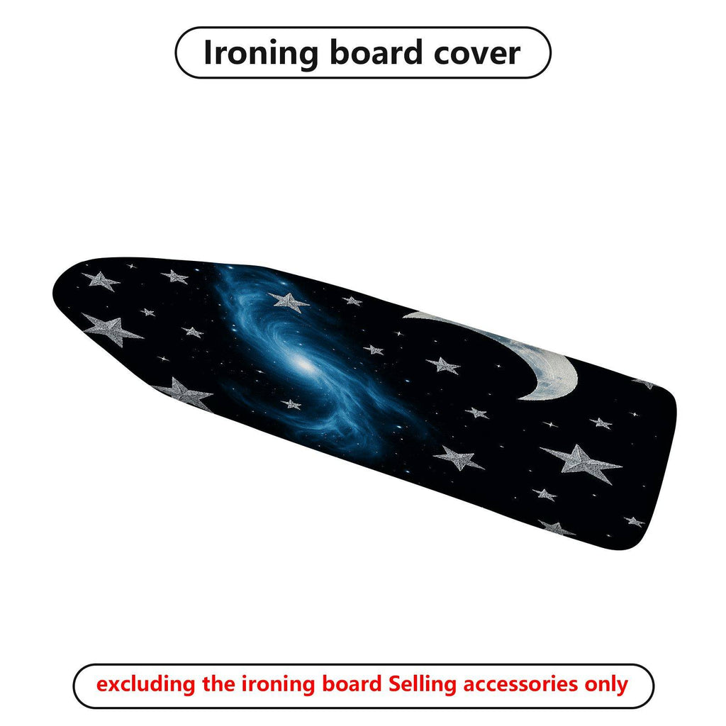 1-Piece Galaxy Moon Stars  Ironing Board Cover, Universal Size, Without Board