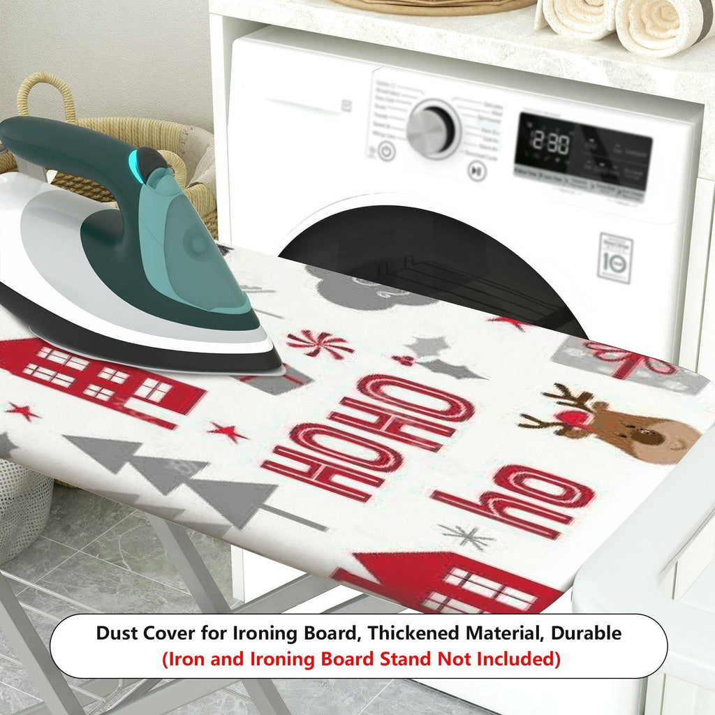 1-Piece Christmas Santa Reindeer  Ironing Board Cover, Universal Size, Without Board