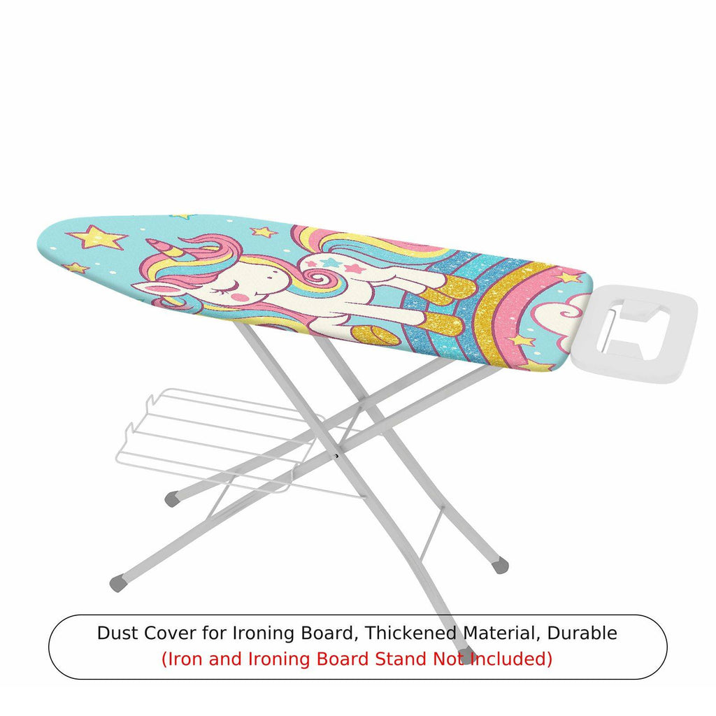 1-Piece Unicorn Rainbow Star  Ironing Board Cover, Universal Size, Without Board