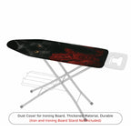 1-Piece Black Cat Rose Elegant  Ironing Board Cover, Universal Size, Without Board
