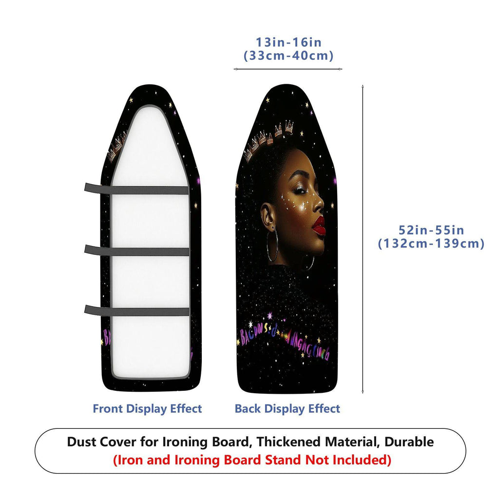 1-Piece Crown Star Sparkle  Ironing Board Cover, Universal Size, Without Board