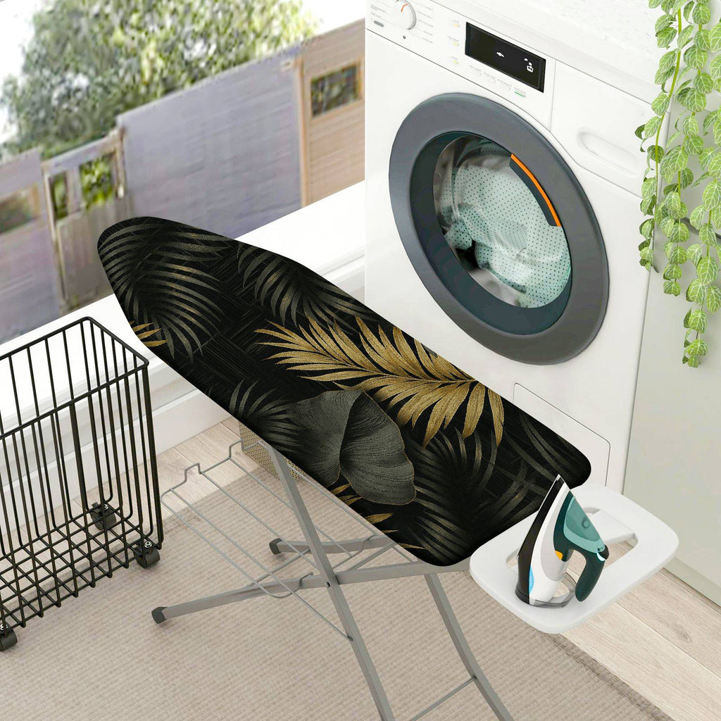 1-Piece Tropical Leaves Print Nature  Ironing Board Cover, Universal Size, Without Board