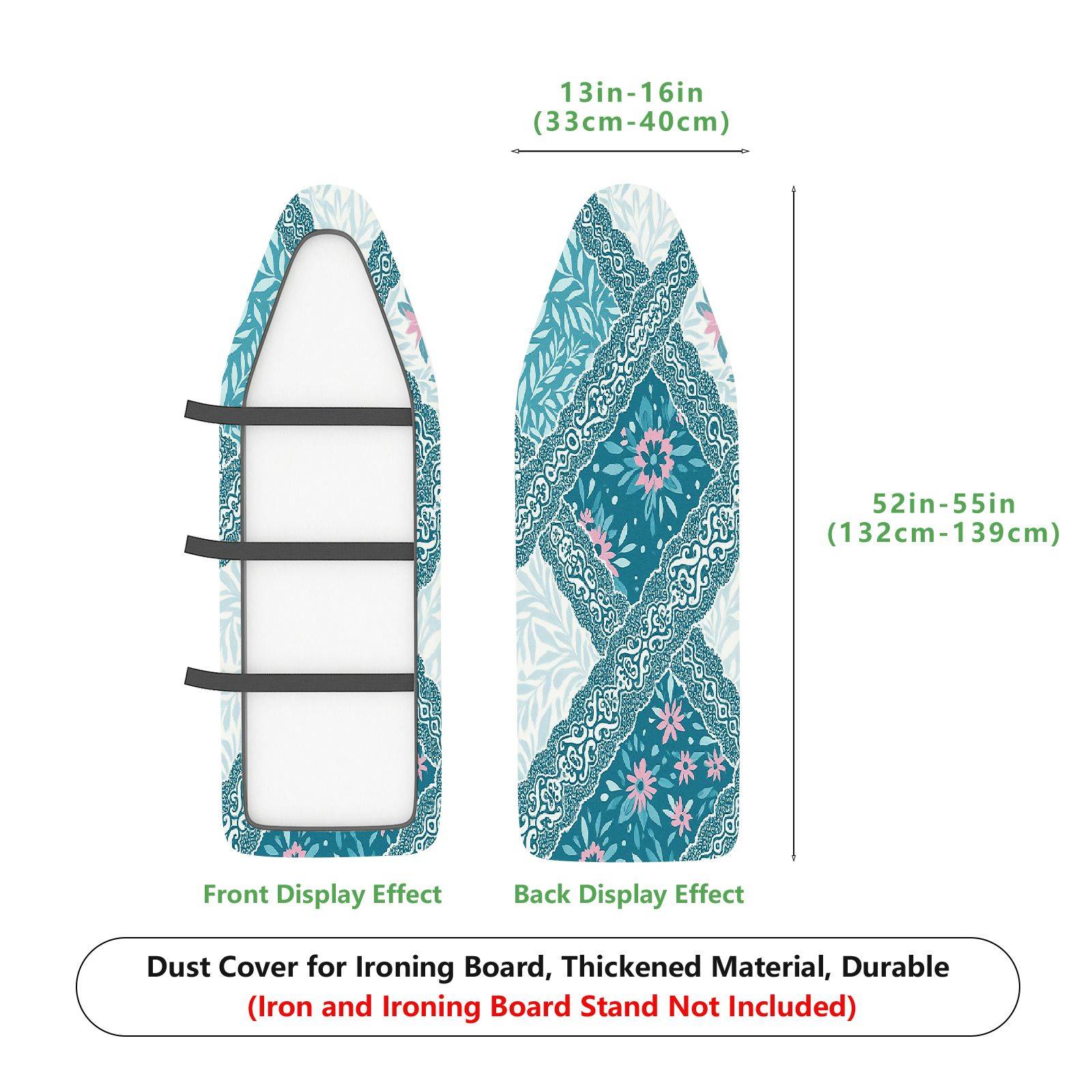 1-Piece Floral Bohemian Retro  Ironing Board Cover, Universal Size, Without Board