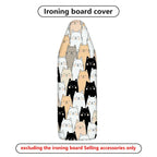 1-Piece Cat Pattern Minimalist Modern  Ironing Board Cover, Universal Size, Without Board
