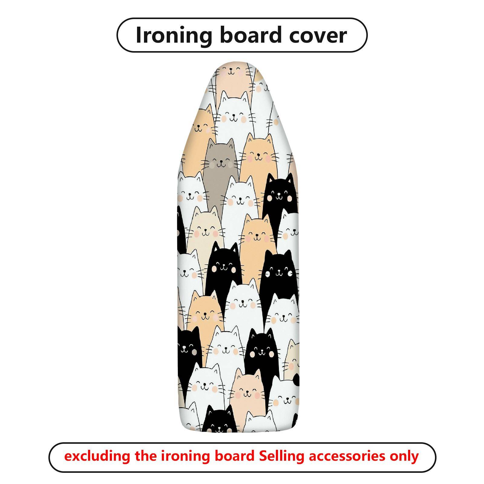 1-Piece Cat Pattern Minimalist Modern  Ironing Board Cover, Universal Size, Without Board